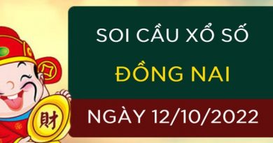 Soi cầu xổ số Đồng Nai ngày 12/10/2022 thứ 4 hôm nay
