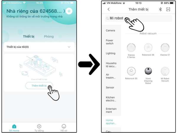 Hướng dẫn kết nối robot hút bụi Xiaomi nhanh chóng