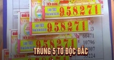 Trúng 5 tờ vé số độc đắc và quyết định mua vàng