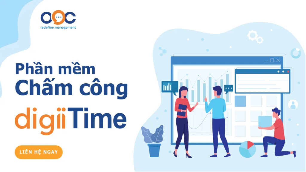 App chấm công trên điện thoại digiiTime